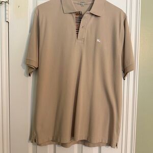 Burberry Men's Beige Polo Shirt
